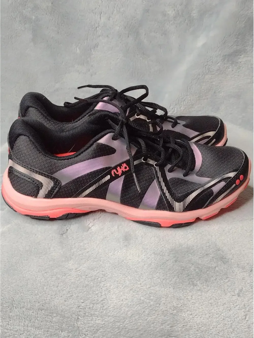 NWOT Ryka Women's Black/Pink/Influence Training Sneakers Size 6M